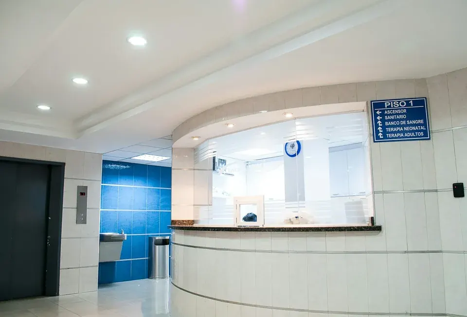 Recepción de una clínica médica